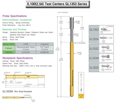 Leeno Standard Probe: GL1353 series